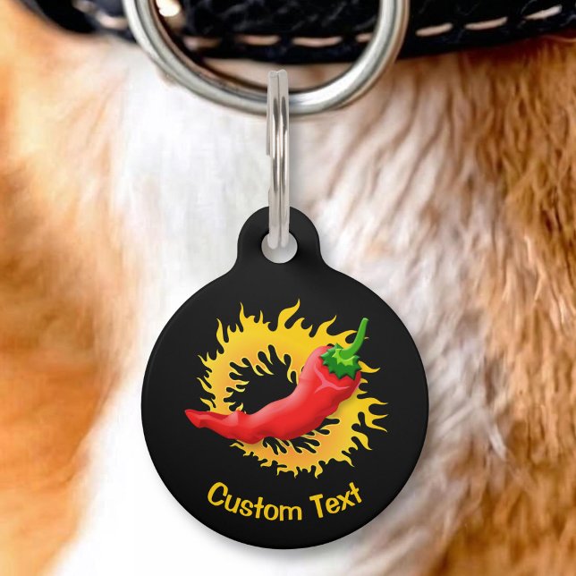 Pepper with Flame Pet Tag (Creator Uploaded)
