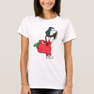 Pepper with Pot of Coffee T-Shirt