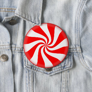 Peppermint Candy 10 Cm Round Badge