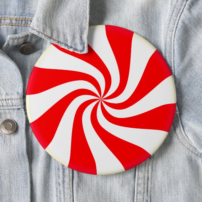 Peppermint Candy 6 Cm Round Badge (In Situ)