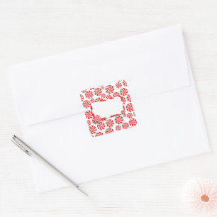 Peppermint Candy Background w/ Removable Tag