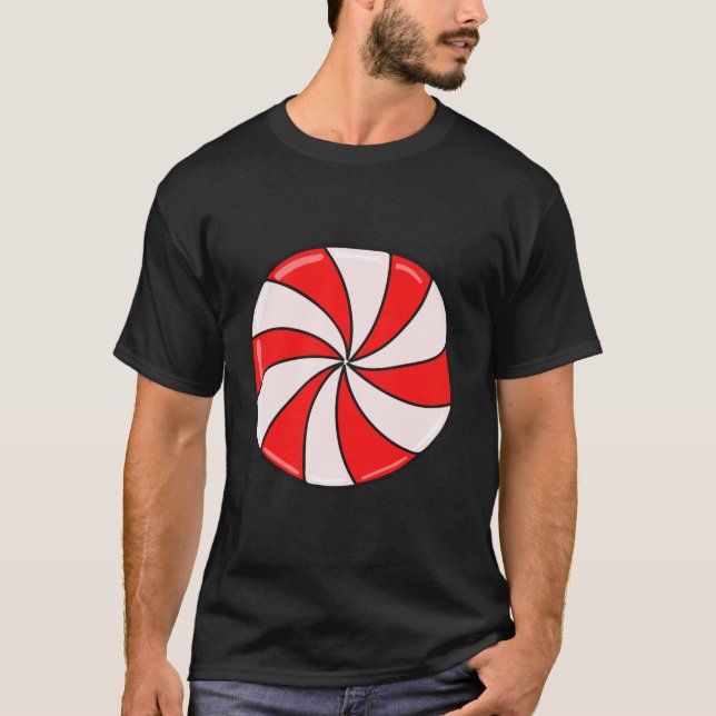 Peppermint Candy Christmas Long Sleeve T Shirt (Front)
