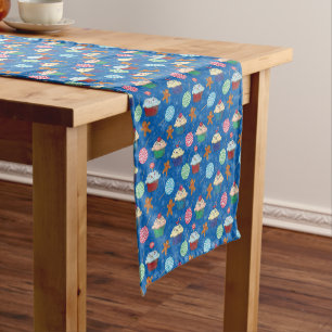 Peppermint Candy ,Gingerbread Man and cup cake Short Table Runner