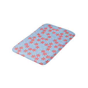 Peppermint Candy Mints Christmas Bath Mat
