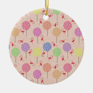 Peppermint Candy Mints Christmas,candy canes Ceramic Tree Decoration