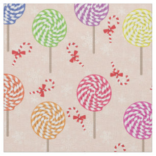 Peppermint Candy Mints Christmas,candy canes Fabric