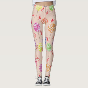 Peppermint Candy Mints Christmas,candy canes Leggings