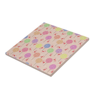 Peppermint Candy Mints Christmas,candy canes Tile
