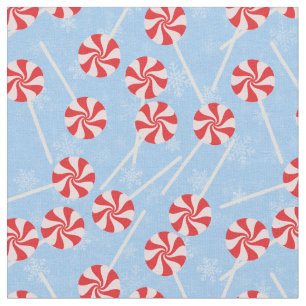Peppermint Candy Mints Christmas Fabric