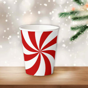 Peppermint Candy Paper Cups