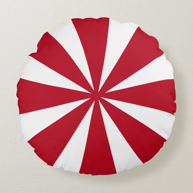 Peppermint Candy Round Cushion (Front)