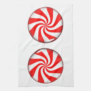Peppermint Candy Tea Towel