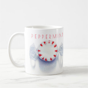 PEPPERMINT CANDY White Mug + Text