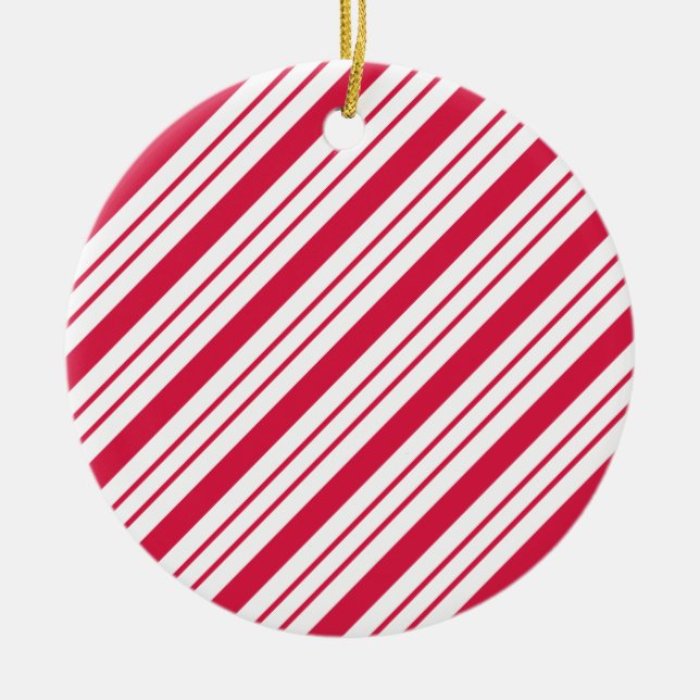 Peppermint Christmas Candy Ornament (Front)