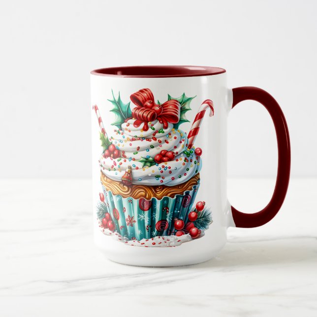 Peppermint Cupcakes Mug (Right)