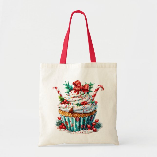 Peppermint Cupcakes Tote Bag (Front)