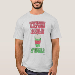 Peppermint Latte Funny Cool Cartoon Slogan T-Shirt