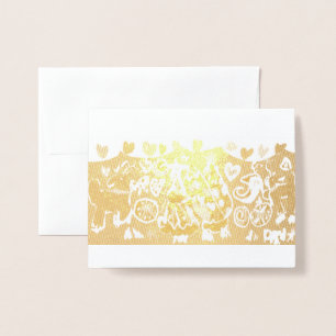 Peppermint latte Style Christmas Postcard Magnet