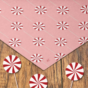 Peppermint Lollipops Pink Holiday Tissue Paper