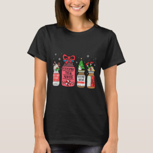 Peppermint Mocha Propofol Christmas Nurse ER ED IC T-Shirt