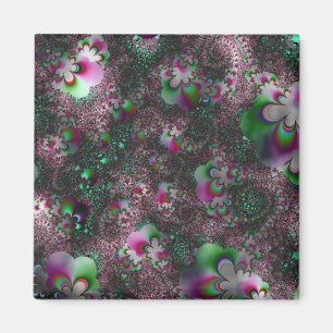 "Peppermint Paisley Fantasy" ~ Abstract Art Print Magnet
