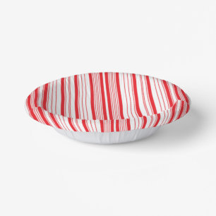 Peppermint Paper Bowls Plate