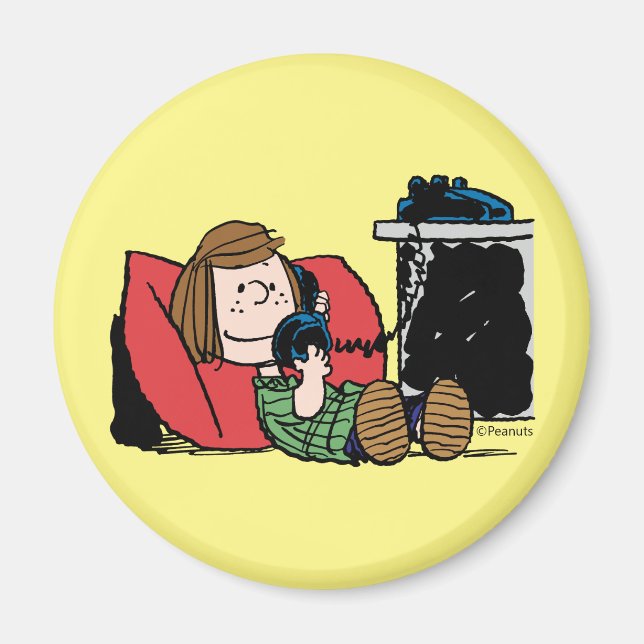 Peppermint Patty on the Phone Magnet (Front)