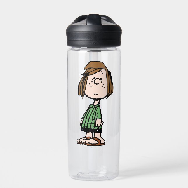Peppermint Patty Rolling Eyes Water Bottle (Front)