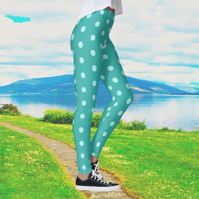 Peppermint Polka Dot Ladies Leggings (Creator Uploaded)