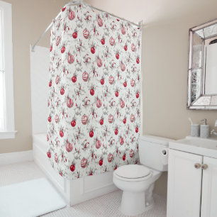 Peppermint Spice Shower Curtain