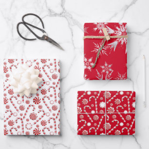 Peppermint Spice Wrapping Paper Sheet