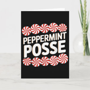 Peppermint Sse Festive Christmas Candy Theme Famil Card
