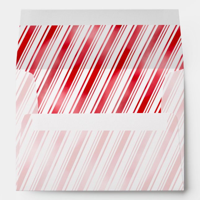 Peppermint Stripe Envelope (Back (Bottom))