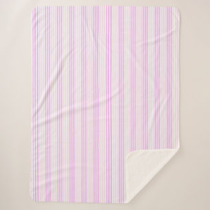 Peppermint Stripe   Sherpa Blanket