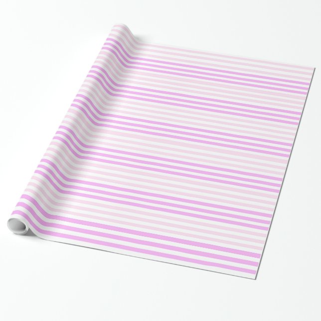 Peppermint Stripe Wrapping Paper (Unrolled)