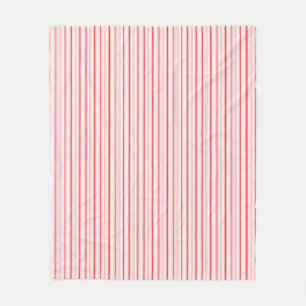 Peppermint striped Fleece Blanket