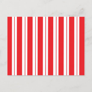 Peppermint Stripes Christmas Candy Cane Postcard