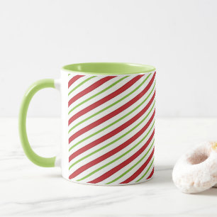 Peppermint stripes mug