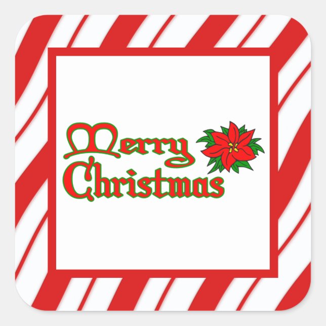 Peppermint Stripes Sticker (Front)