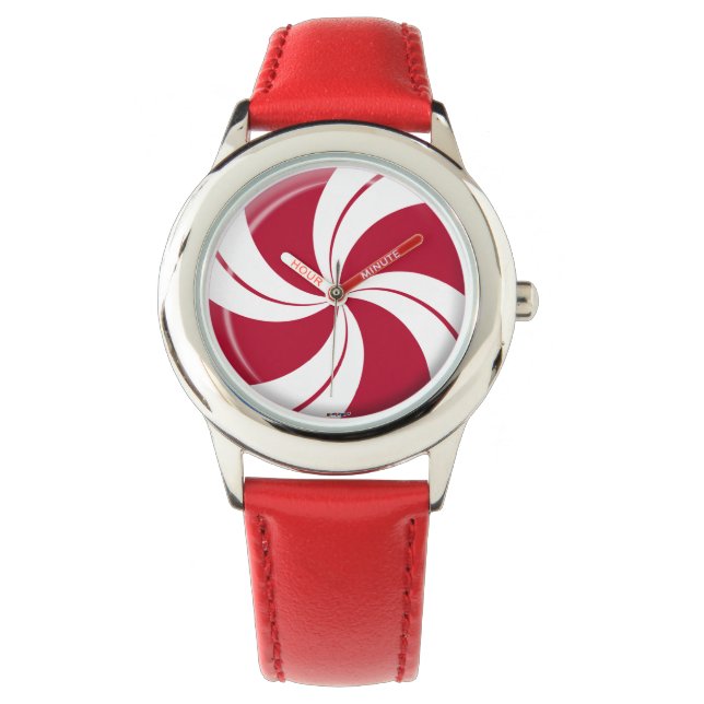 Peppermint Swirl Candy Watch (Front)