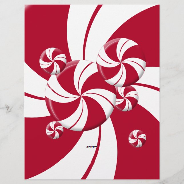 Peppermint Swirl Stripe Candy (Front)