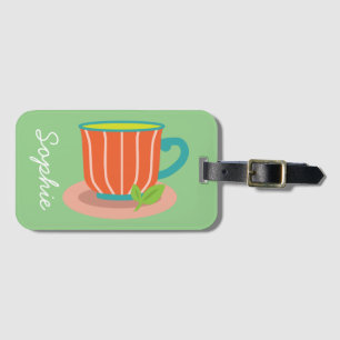 Peppermint tea for tea lovers luggage tag