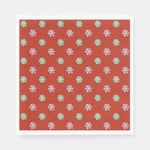 Peppermint Twist Candies Paper Napkins