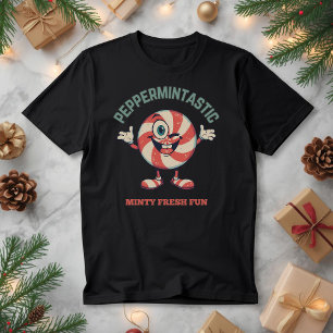 Peppermintastic – Cute Christmas Peppermint Pun Tri-Blend Shirt