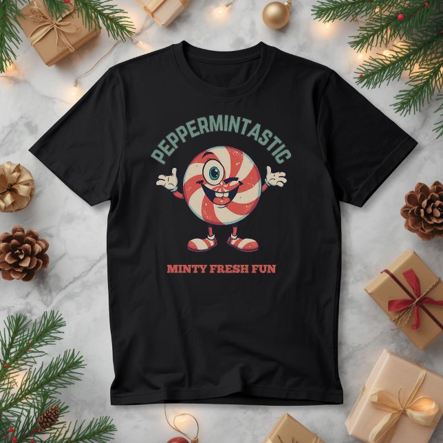 Peppermintastic – Cute Christmas Peppermint Pun  Tri-Blend Shirt (Creator Uploaded)