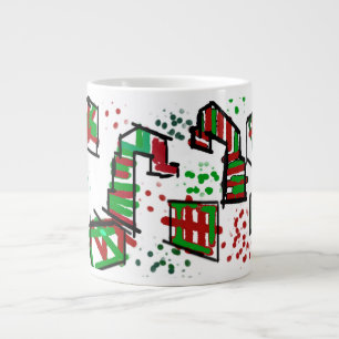 Peppermints christmas large coffee mug