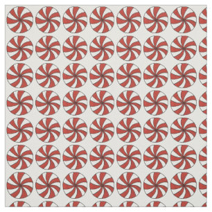 Peppermints Mint Candy Mints Christmas Xmas Print Fabric