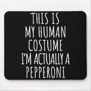 Pepperoni Costume Shirt Funny Halloween Mouse Pad
