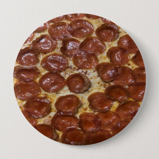 Pepperoni Pizza 10 Cm Round Badge (Front)