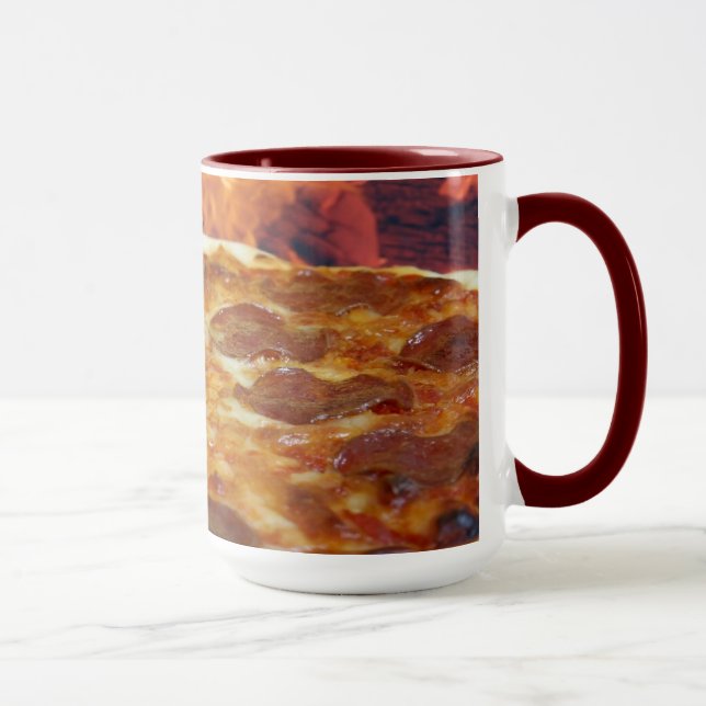 Pepperoni Pizza 15 oz Combo Mug (Right)